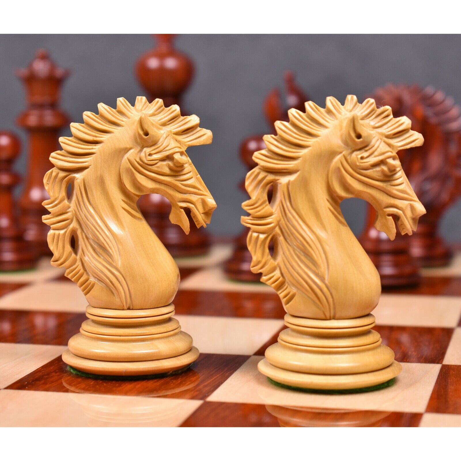 4.6 Spartacus Luxury Staunton Chess Pieces Only Set Bud 