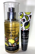 Bath  Body Works Iced Lemon Pound Cake Travel Fine Fragrance Mist  Lip Gloss