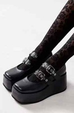 New Free People Rhys Platform Mary Janes Size 10 MSRP: 198 Leather