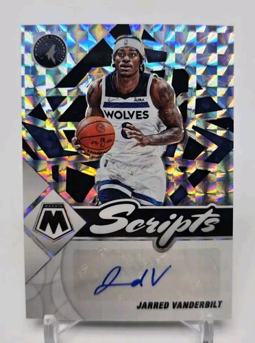 2021-22 Panini Mosaic JARRED VANDERBILT Scripts Auto Silver Prizm Timberwolves - Picture 2 of 5
