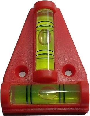 Maypole 2 Way Mini Spirit Level NEW Small Caravan T Bubble Levelling Tool