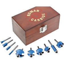 DC1638A 10 pc. General Purpose Router Bit Set 1/4" Shank