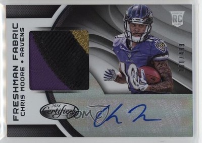 2016 Certified Freshman Fabrics Signatures Mirror Chris Moore Rookie Auto RC 0c6