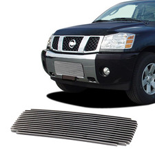 Fits 2004-2015 Nissan Titan2004-2007 Armada Lower Bumper Chrome Billet Grille