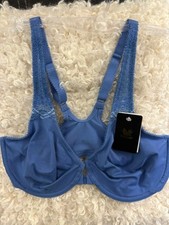 New Wacoal Soft Embrace Front Closure Underwire Bra Size 34D Dutch Blue  30