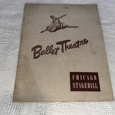 Vintage Ballet Theater Chicago Stagebill December 1947  ONLY  $3.99!