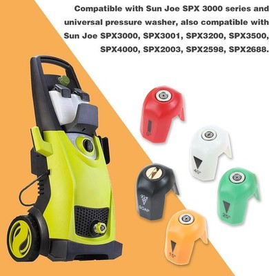 5 Stück Quick-Connect-Sprühdüsen Waschdüse Spitze für Sun Joe SPX3000 SPX3001