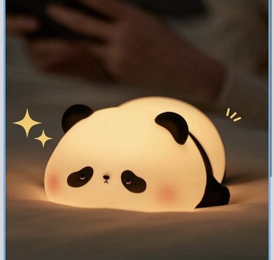 Panda LED Night Light Silicone, USB Rechargeable, Decorative Lamp