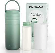 Portable Breast Milk Cooler for Travel, 24H Ice-Free Cooling Breastmilk Storage