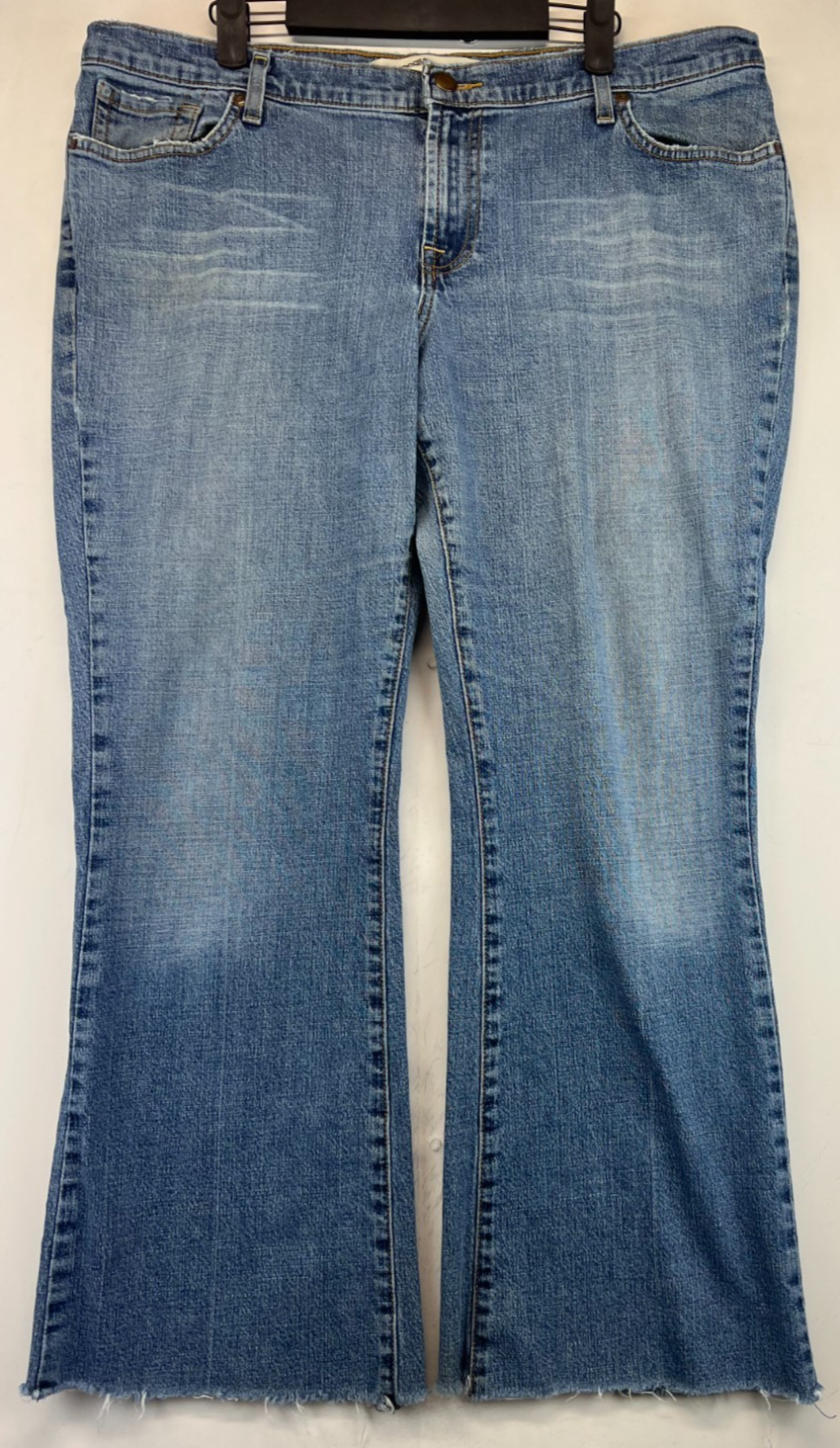 Mossimo Denim Boot Cut Jeans - Womens Size 16 - Blue - Raw Hem (3808)