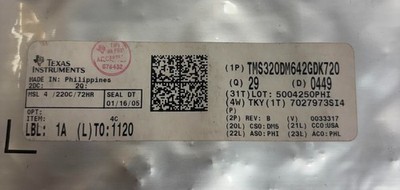 Lot x 5 pcs Texas Instruments TMS320DM642GDK720 DIGITAL SIGNAL PROCESSOR, 32-BIT