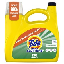 Tide Simply All-In-One Liquid Laundry Detergent, 182 Fl Oz Pack of 1