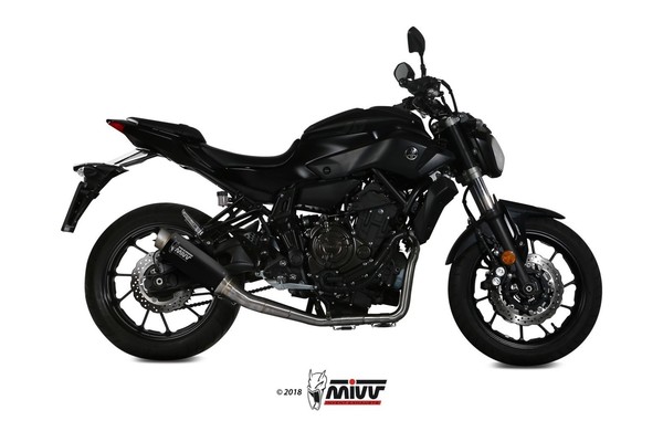 Mivv Gppro Auspuff Schwarz Passend FüR Yamaha MT-07 2014-2020-image