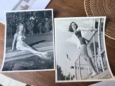 2 Vtg 1940s Swimsuit Pin-ups Betty Grable Feet Dorothy Morris WWII 8x10 2 Vtg 1940s Swimsuit Pin-ups Betty Grable Feet Dorothy Morris WWII 8x10
