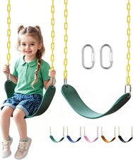 Heavy Duty Swing Seat, Kids Swing with 66" Rust-Resistant Chains, Swing Set Acce