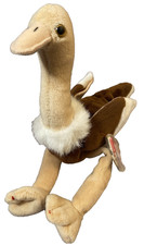 TY Beanie Babies Baby STRETCH Ostrich Retired Plush Stuffed Animal TAGS Bird Emu