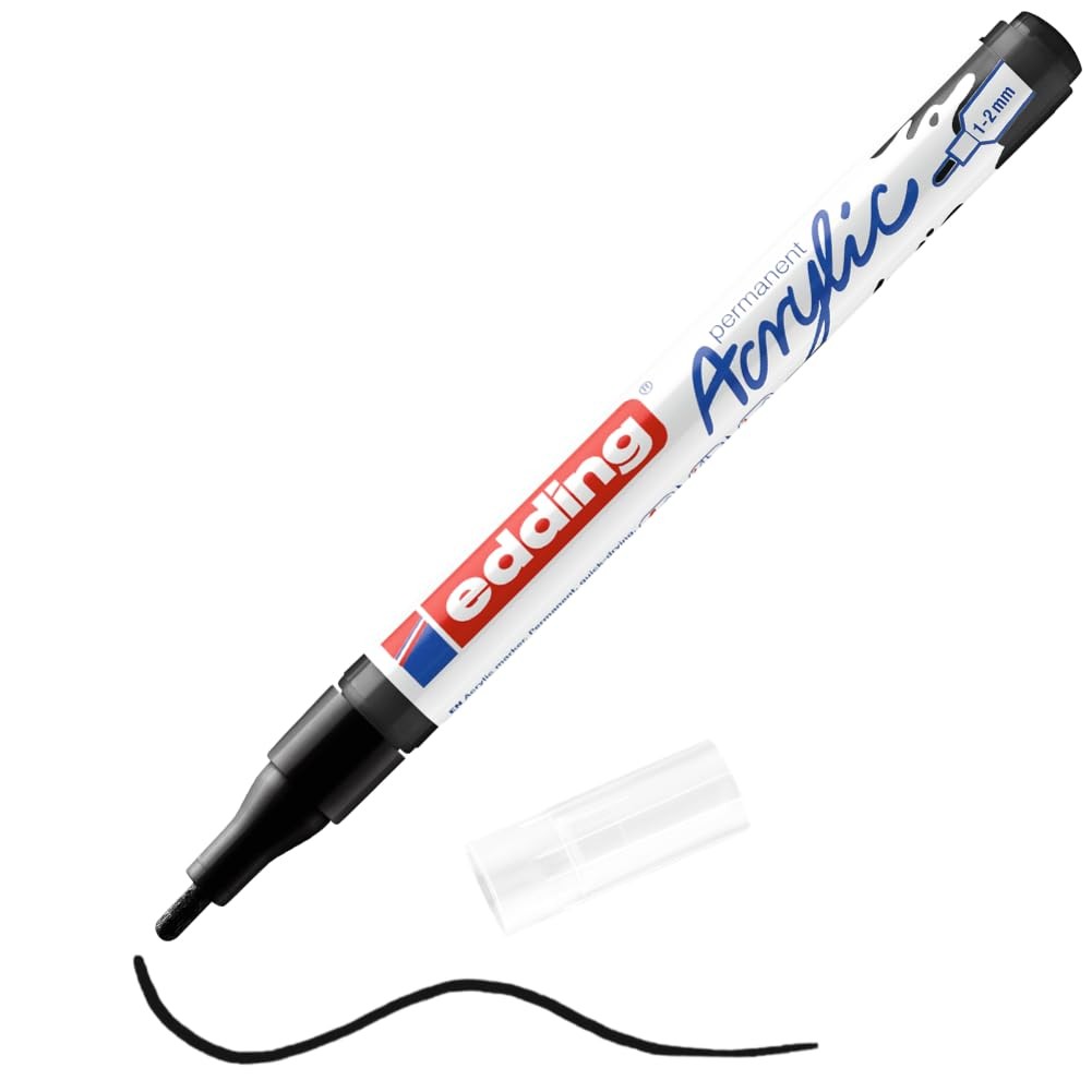 Acrylic Paint Marker - Waterproof Fine Nib 1-2mm for Canvas,
