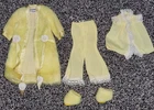 Vintage 1960s  Barbie Skipper Pajamas & Robe Set Lot 1963