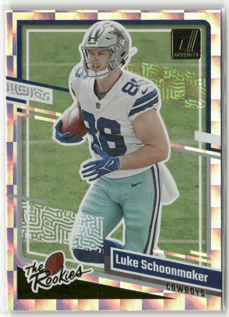 Luke Schoonmaker RC 2023 Donruss The Rookies Dallas Cowboys #18