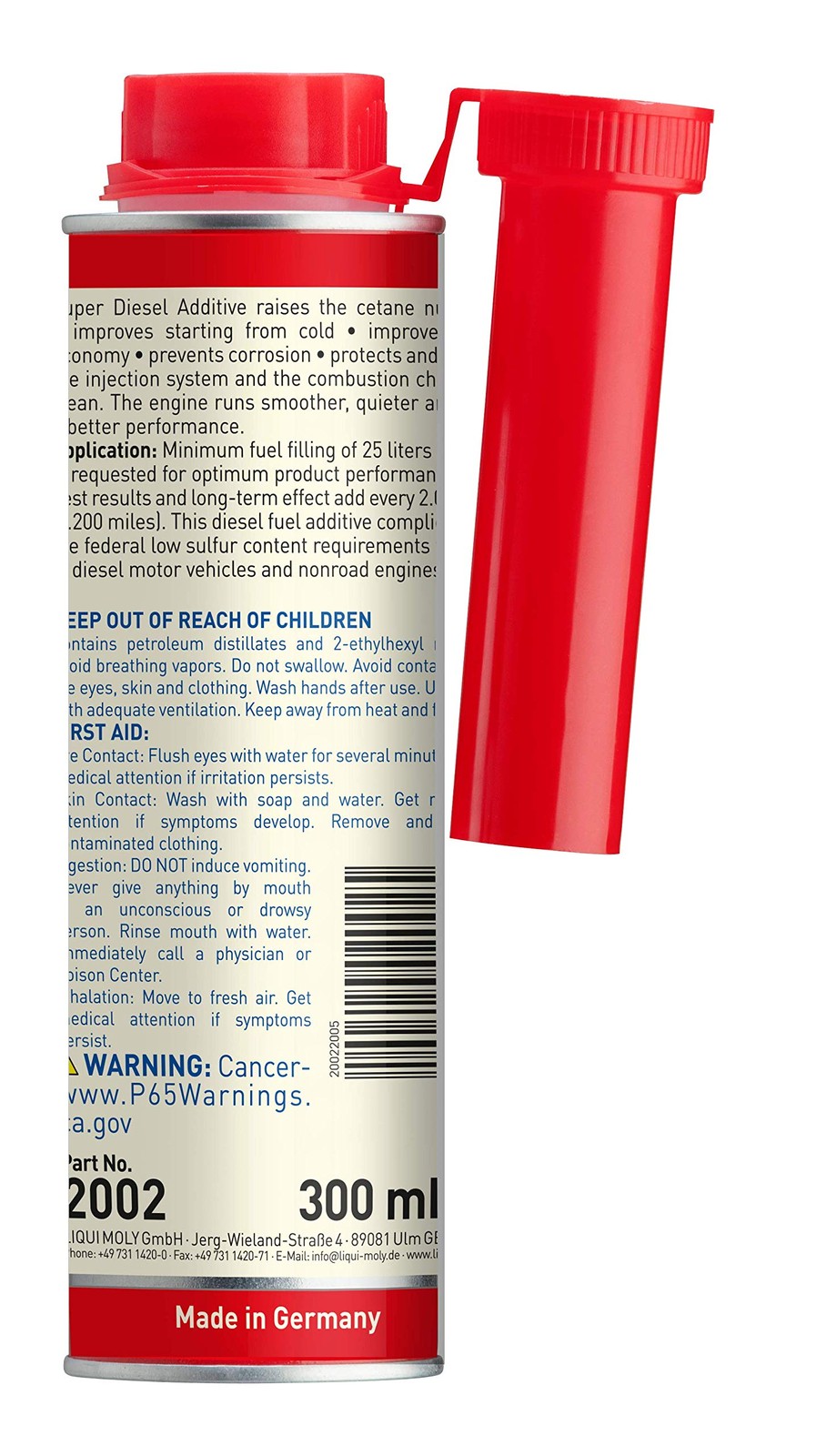 LIQUI MOLY Super Diesel Additive 300 ml - Diesel Fuel Treatment, SKU 2002