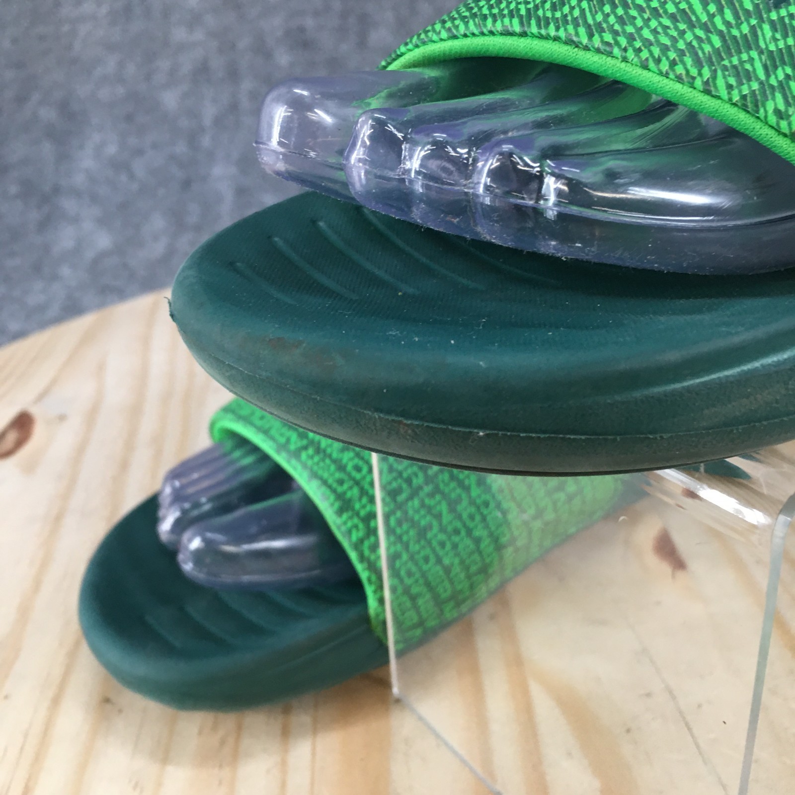 Under Armour UA Ansa Graphic Sandals Mens 8 Slide Slip On Comfort Low Top Green thumbnail 4