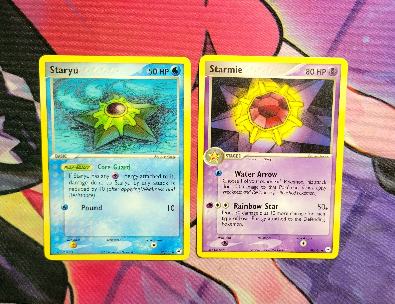 Staryu 75/101 Starmie 49/101 EX Hidden Legends Pokemon Card Non-Holo 