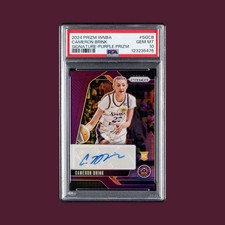 Panini 2024 Prizm WNBA Cameron Brink Signatures Purple Auto /49 PSA 10