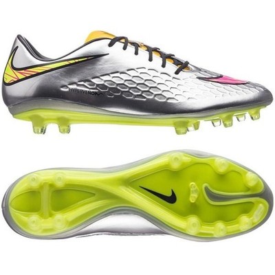 Neymar Nike Hypervenom Silver Football Cleats RARE Men's US 10 Medium (D, M)