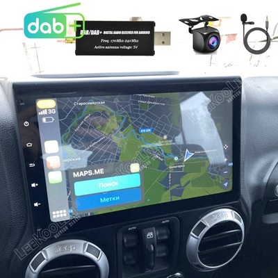 Autoradio DAB+ Für Jeep Wrangler JK 2007-2017 Carplay Android 15 GPS FM RDS BT