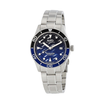 Mido Ocean Star 39 Automatic Batman Bezel Watch