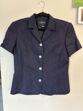 Vintage Liz Claiborne Classics women navy blazer size 12 excellent condition