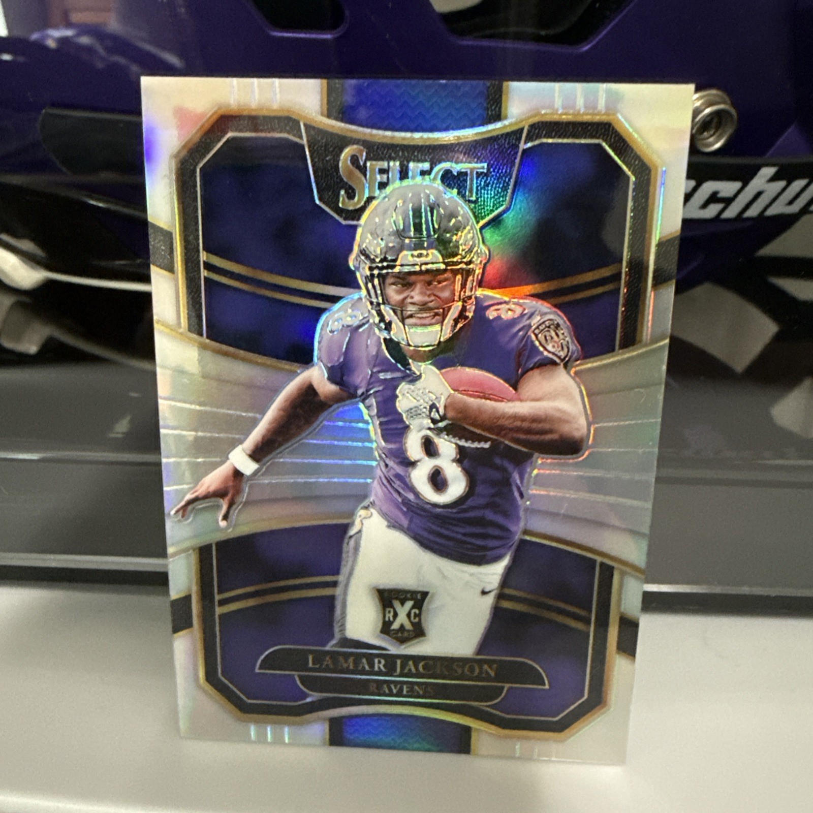 2017 Panini Select XRC #305 - Lamar Jackson Silver Prizm RC Rookie Never Graded