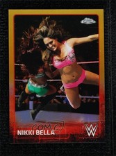 2015 Topps Chrome WWE Gold Refractor 8/50 Nikki Bella #50 yj7
