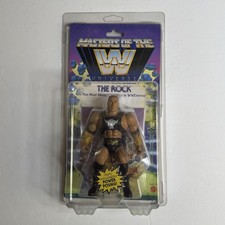 Mattel WWE MOTU Masters of the Universe The Rock Action Figure With Case