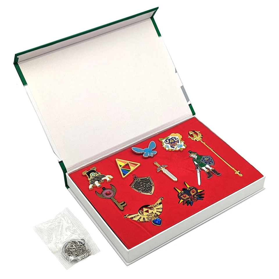 ARTÍCULOS Y EMBLEMAS The Legend of Zelda 11 piezas. Juego de collar y llavero (eslabón) Foto 2 de 3