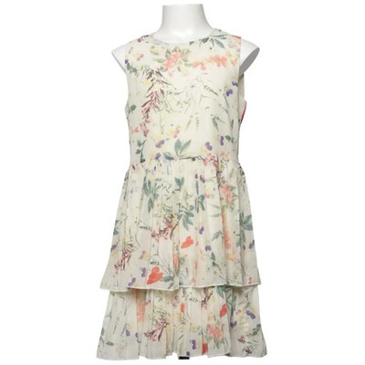 Name It, Kleid, Größe: 134, Beige/Mehrfarbig, Polyester, Blumen, Mädchen #PEO
