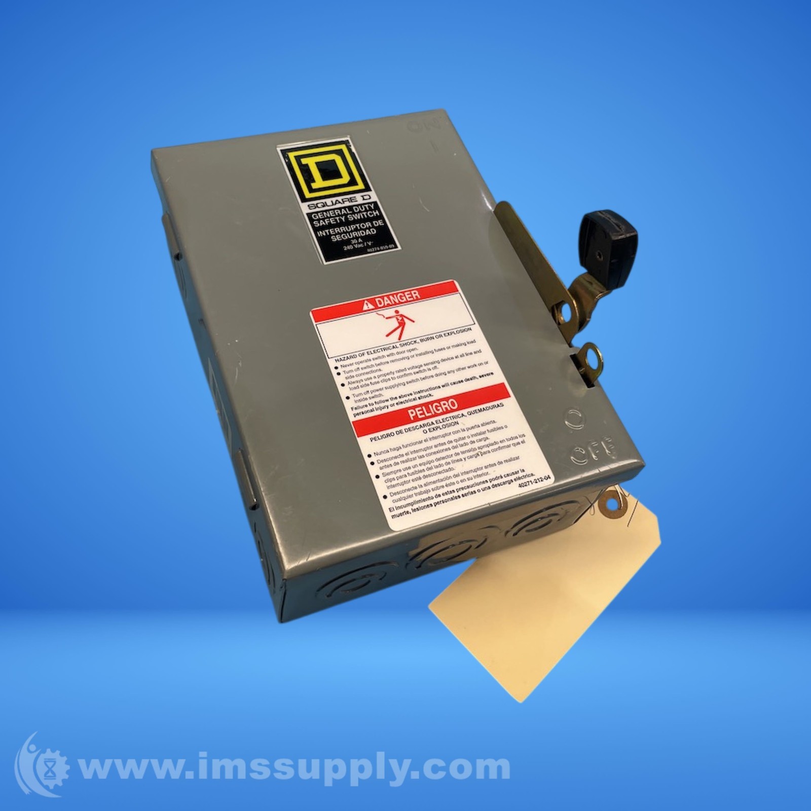 Square D D221N Series E3 Safety Switch, General Duty, Fusible FNIP