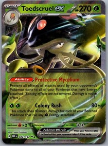 Toedscruel ex 022/197 Obsidian Flames Double Rare Holo