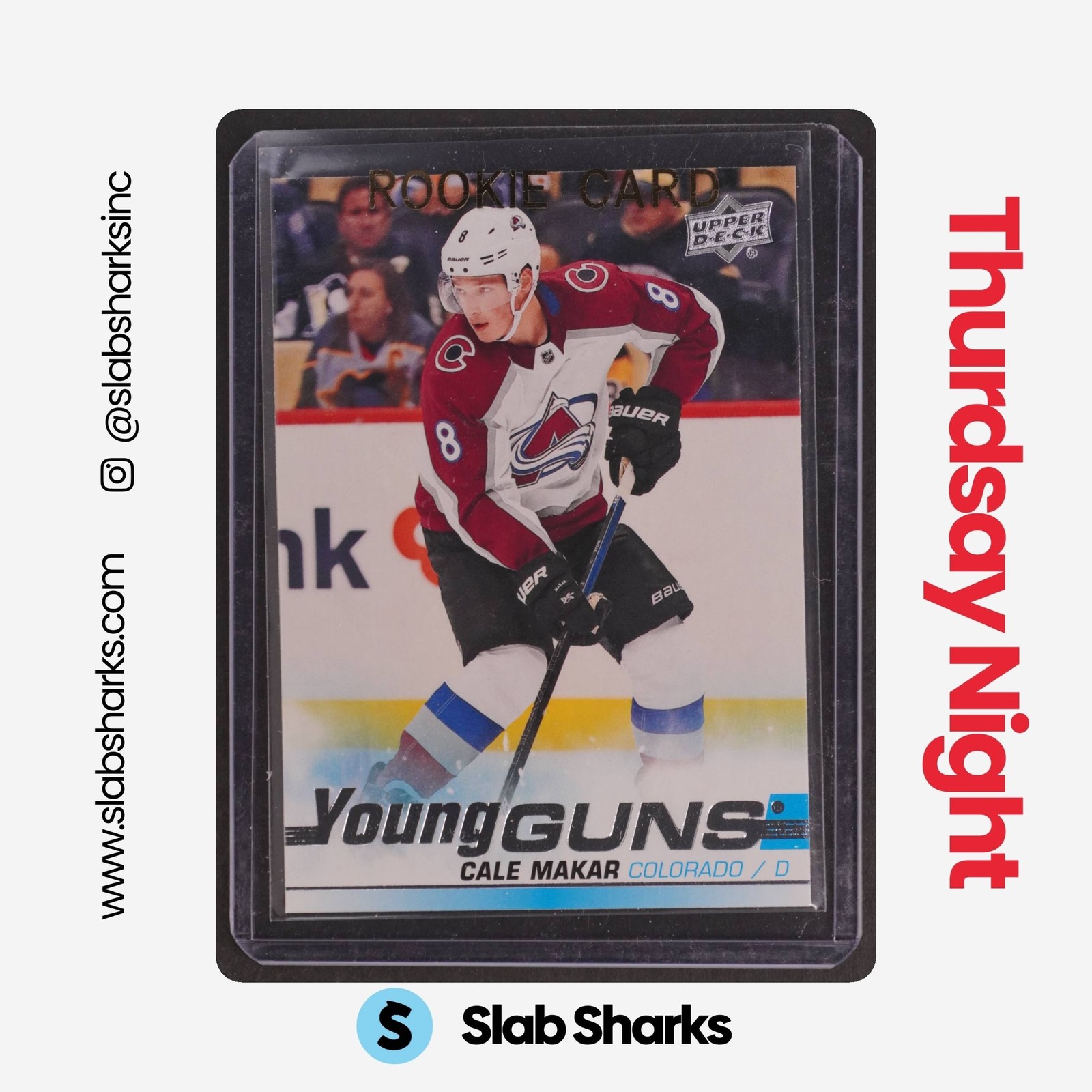 2019 UPPER DECK #493 CALE MAKAR YOUNG GUNS RC ROOKIE