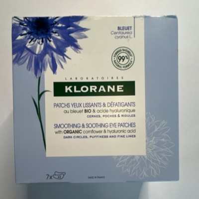 KLORANE Smoothing & Soothing Eye Patches Cornflower Hyaluronic Acid 7 Treatments