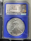 2021 P ASE NGC MS69 Heraldic Eagle T-1 Silver Emergency production  BLUE CORE