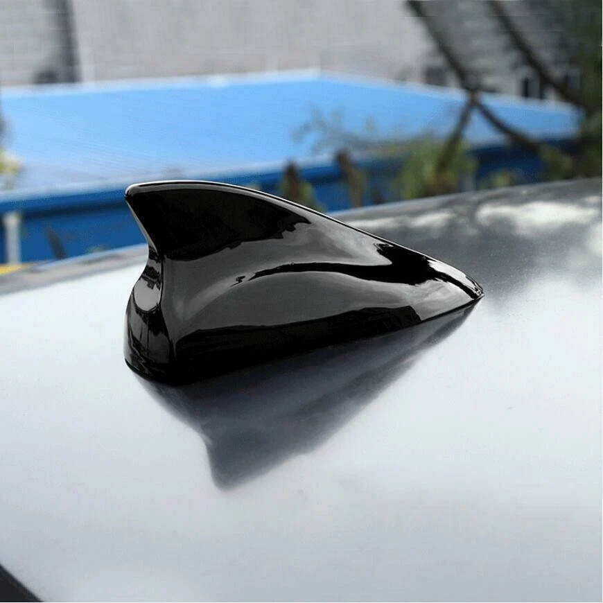 For Dodge Challenger 2010-2021 ABS Black Roof Shark Fin Antenna Cover Radio Trim - Image 2 of 4