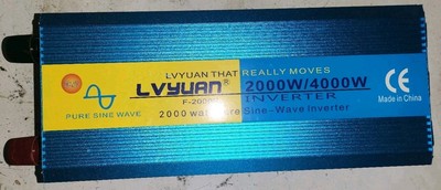 Inverter 12V to 110V 120V DC to AC with 3 AC Sockets, LED Display