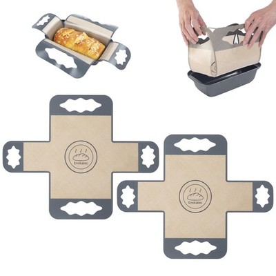 2 Pcs Silicone Bread Loaf Pan Liners, Reusable Food-Grade Silicone Bread Baki...
