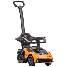2-IN-1 Ride On Push Car Licensed Toddler Sliding Car Walker Push-Along with Horn