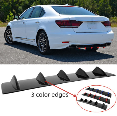For Lexus LS400 LS430 LS460 Rear Bumper Spoiler Diffuser 5 Shark Fins Splitter