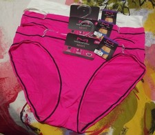 3 NEW MAIDENFORM MSPTBK 07B MICROFIBER SPORT BIKINI PANTIES 2XL/9