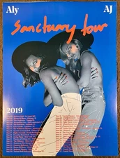 Aly & Aj  2019 Sanctuary Tour “18 x 24” Exclusive Poster, Hard To Find, Rare