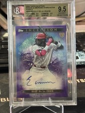 2024 Topps Inception  Rookie Stars Autographs Elly De La Cruz Purple /35 BGS 9.5