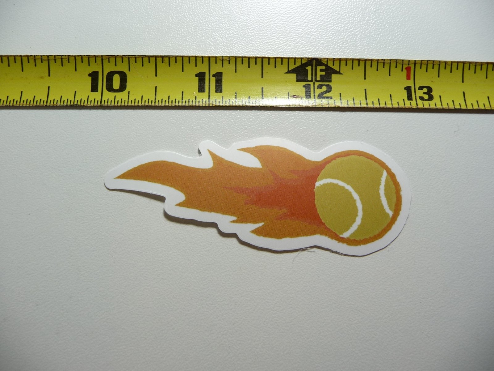 Tennis Ball Flames Decal Sticker for Sports Gear